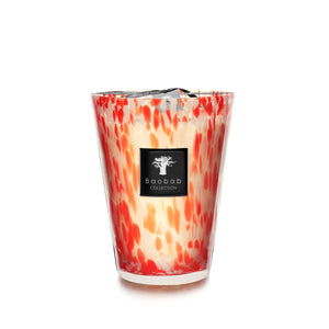 SCENTED CANDLE PEARLS CORAL